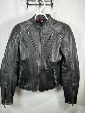 Yamaha Genuine Leather Motorcycle Jacket Women's Small